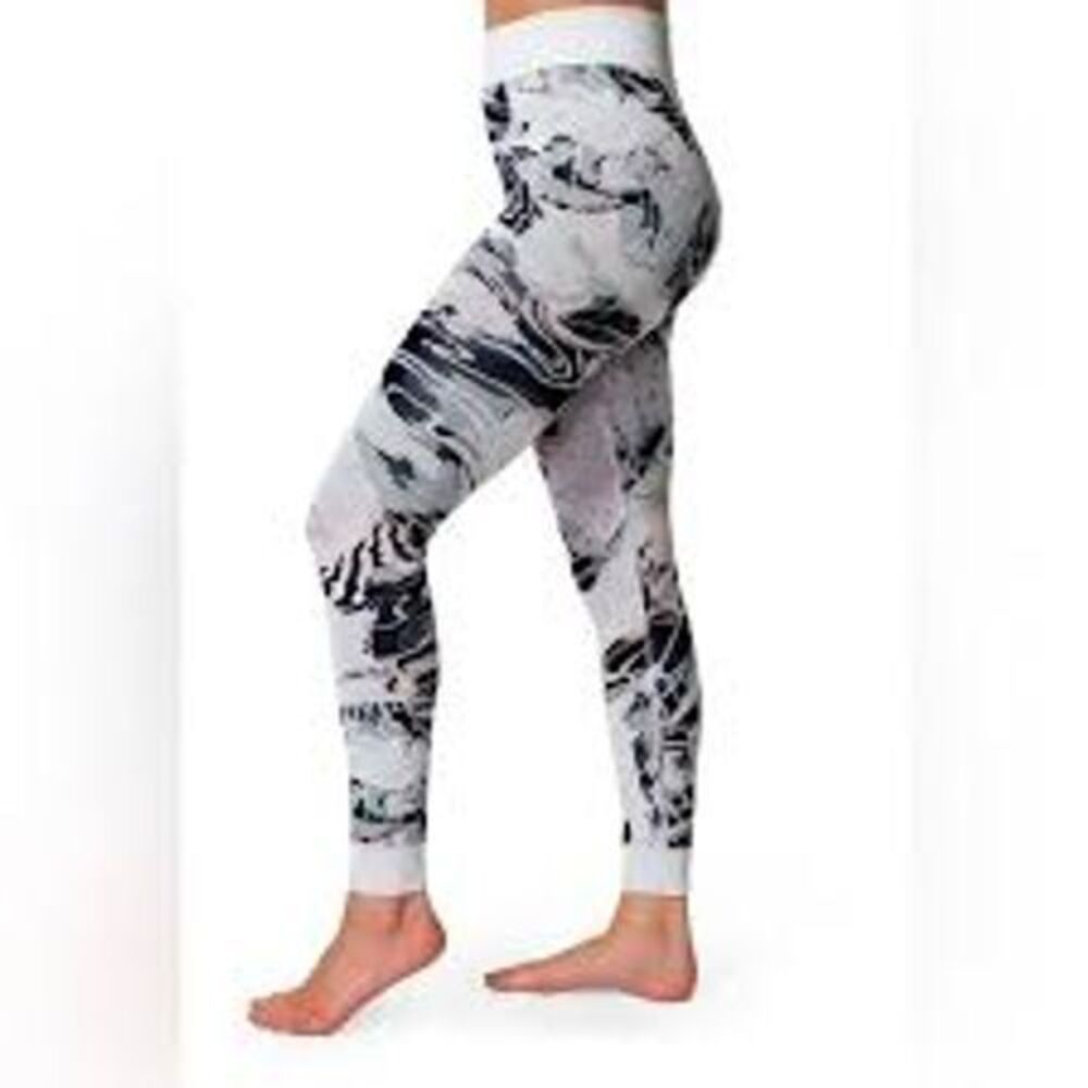 Sweaty‎ Betty Base Layer Leggings Sz S Mountain Glacier Ski Cozy Long John Cabin